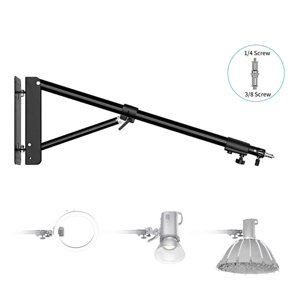Photography Lighting System - 100/135/ 170cm Wall Mounting Triangle Boom