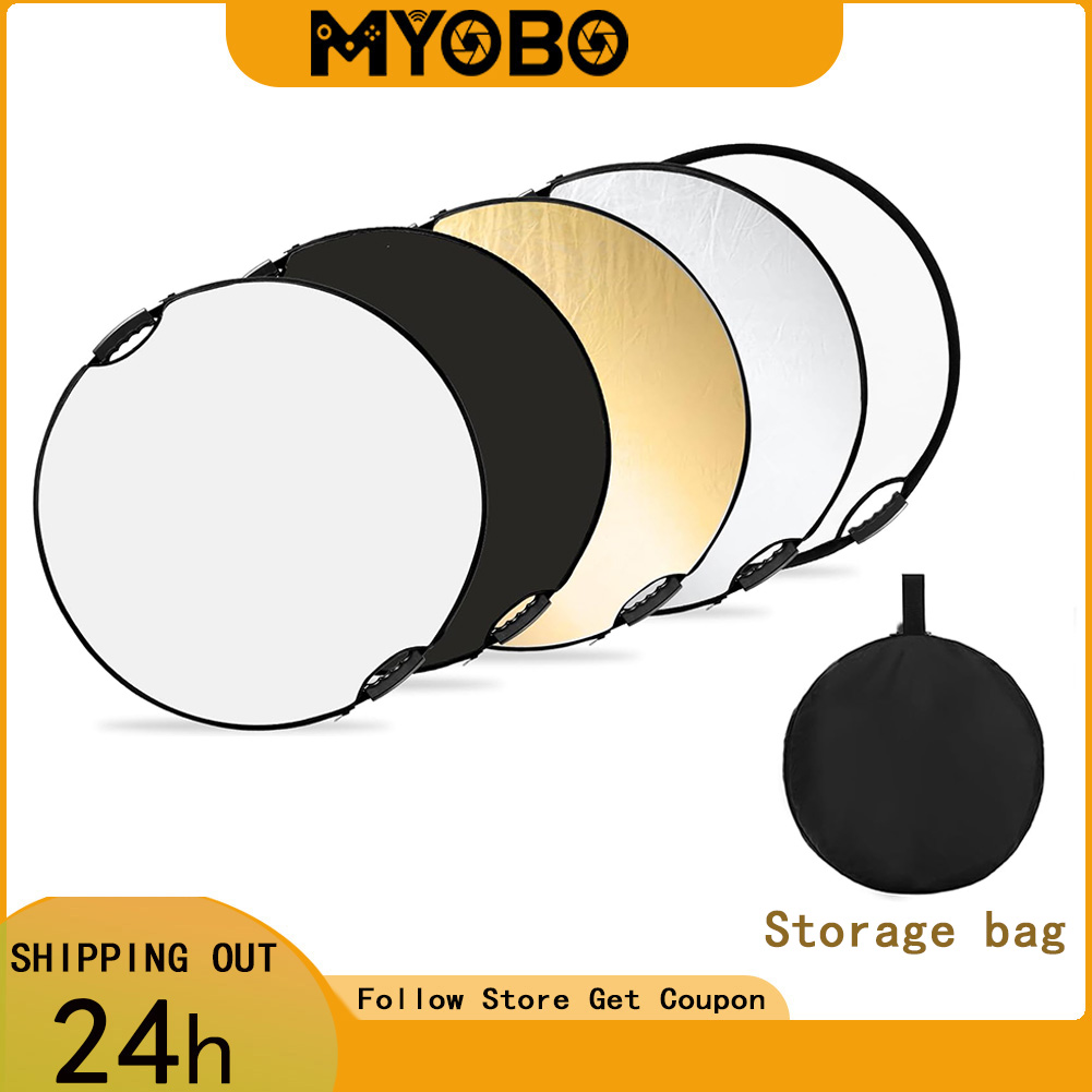 Lighting In Photography Studio - MYOBO Reflector Photography Collapsible Light Reflector
