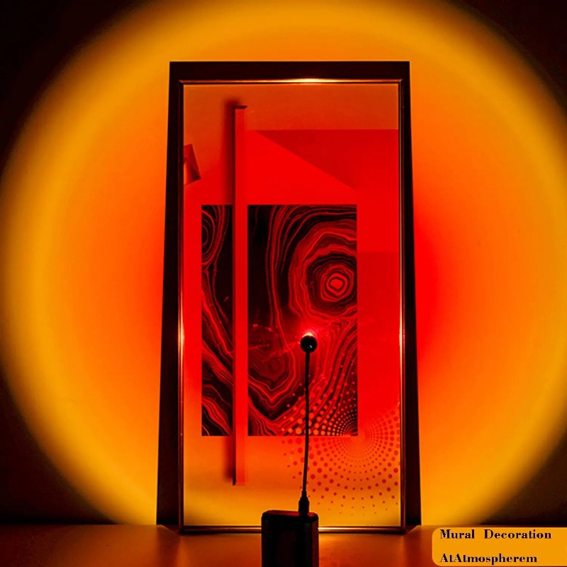 USB Sunset Projection Lamp Rai - Photography Lighting Wall review and price
