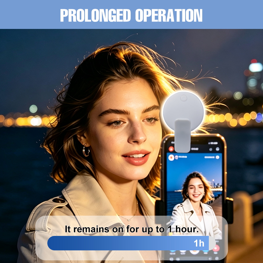Portable Clip‑on Selfie Fill L - Photography Lighting Portable review and price