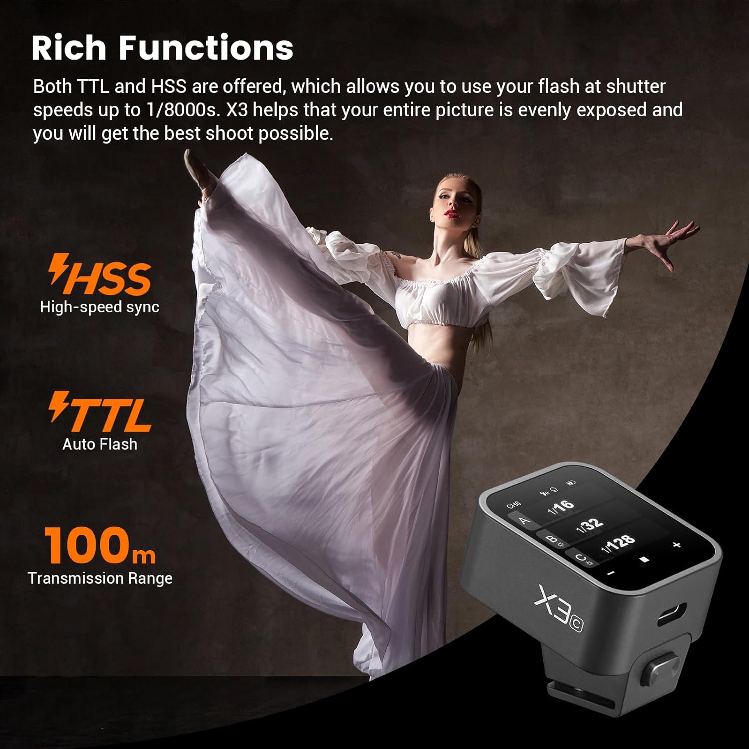 Godox X3C X3N X3S X3F X3O TTL  - Godox Speedlite Flash review and price