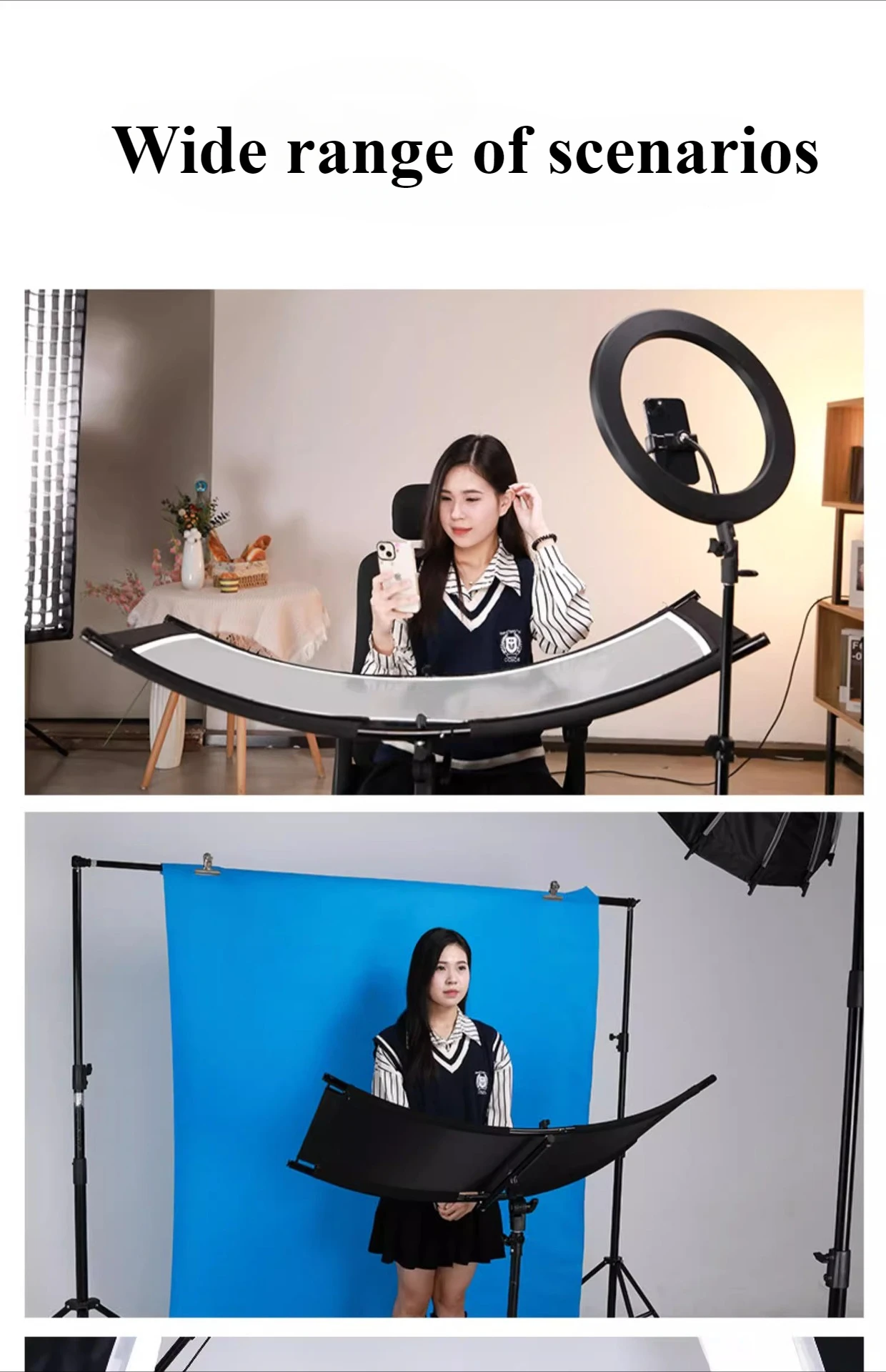 4-Color Cloth U-Type Reflector - Photography Lighting Types review and price