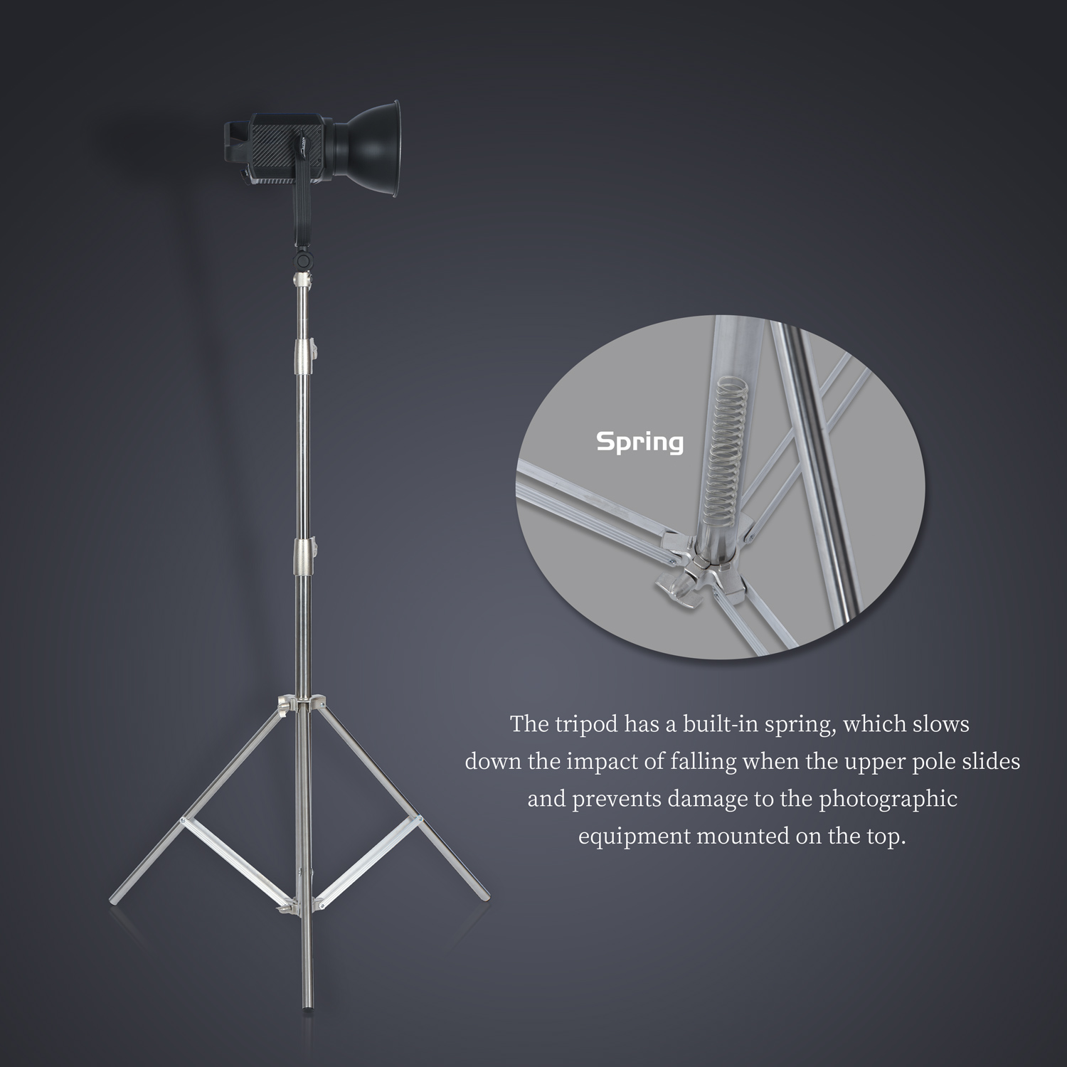 SH 2.8M Stainless Steel Light  - Photography Lighting Tool review and price