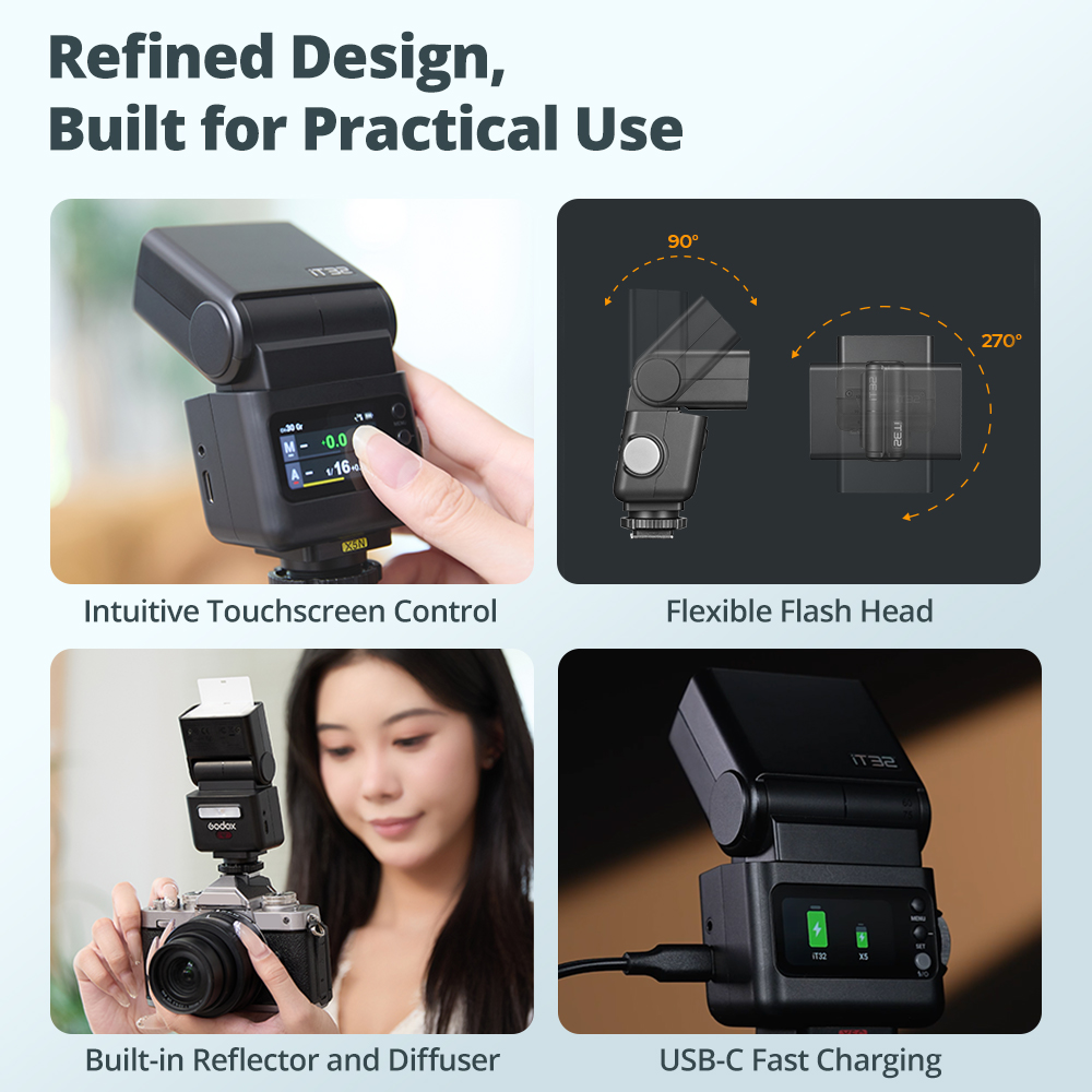 Godox IT32 IFlash Camera Flash - Godox Speedlite Flash review and price