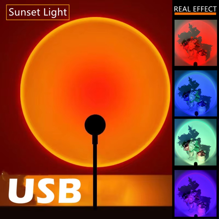 Led 5V Colorful USB Sunset Lam - Photography Lighting Mood review and price