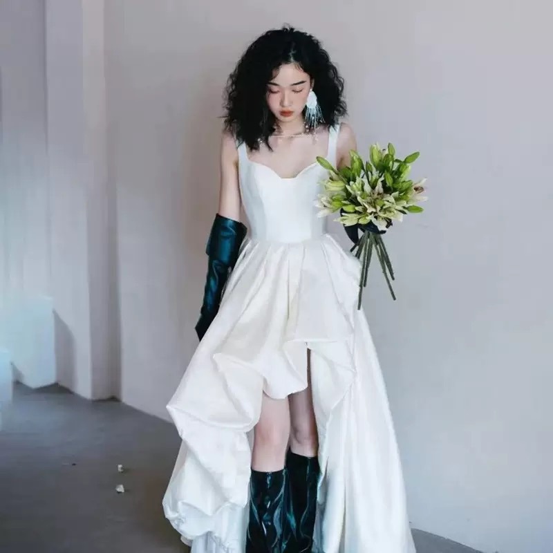 Strap Short Skirt Wedding Dres - Photography Natural Lighting Basics review and price