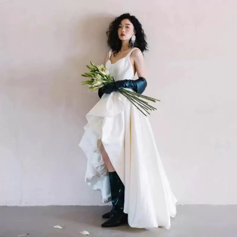 Strap Short Skirt Wedding Dres - Photography Natural Lighting Basics review and price