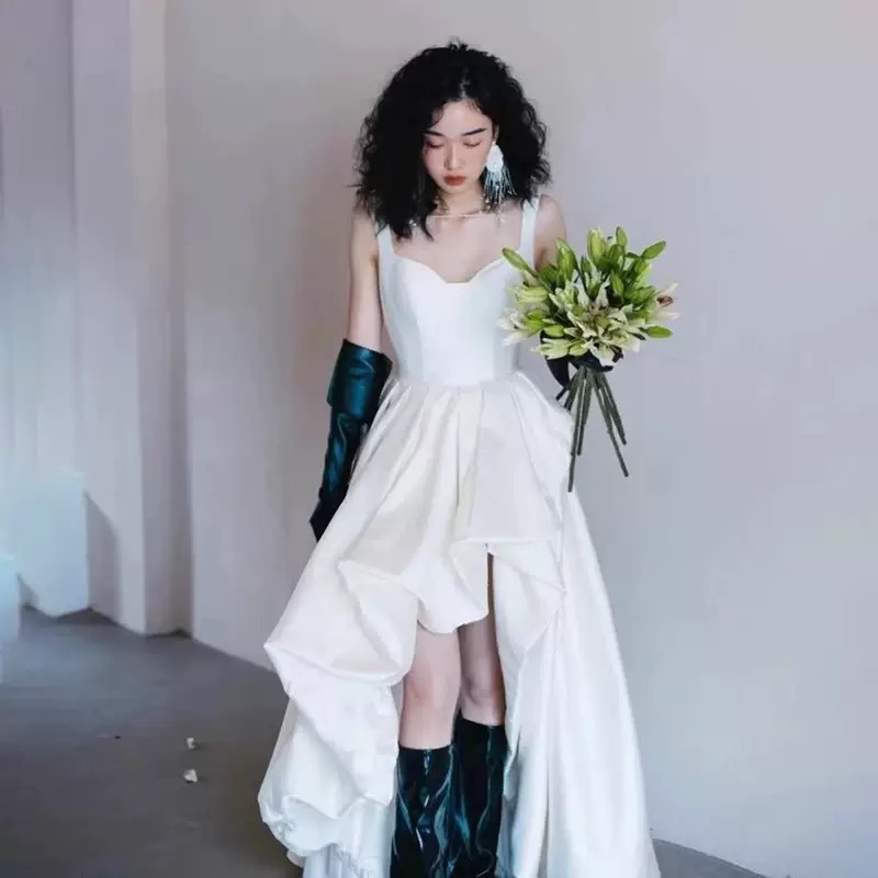 Strap Short Skirt Wedding Dres - Photography Natural Lighting Basics review and price