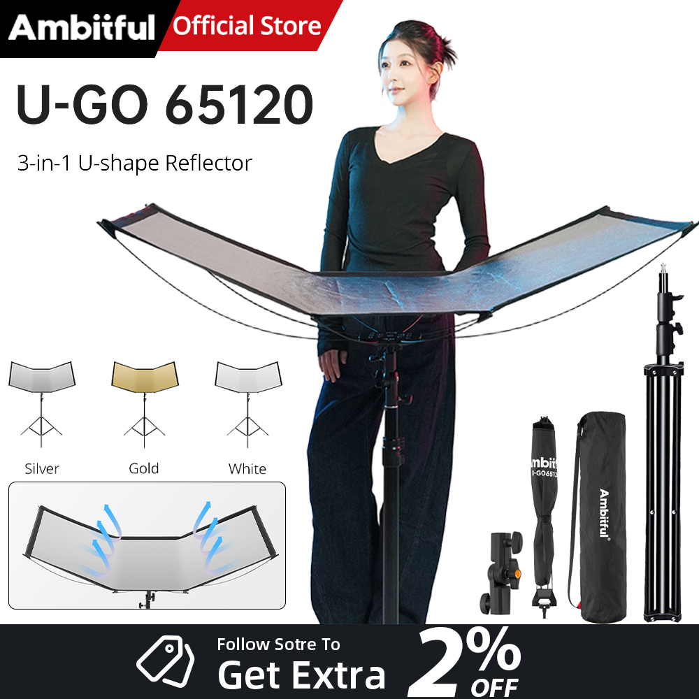 AMBITFUL 3in1 U-Type Light Dif - Photography Lighting Types review and price