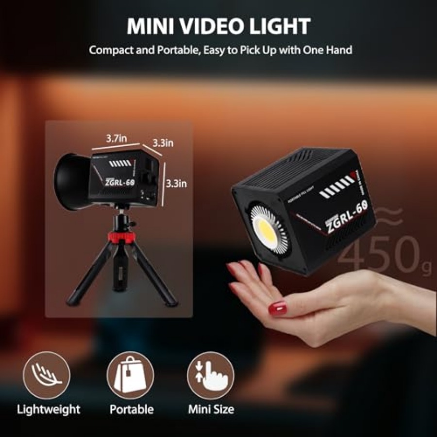 60W COB LED Video Light Handhe - Photography Lighting Portable review and price