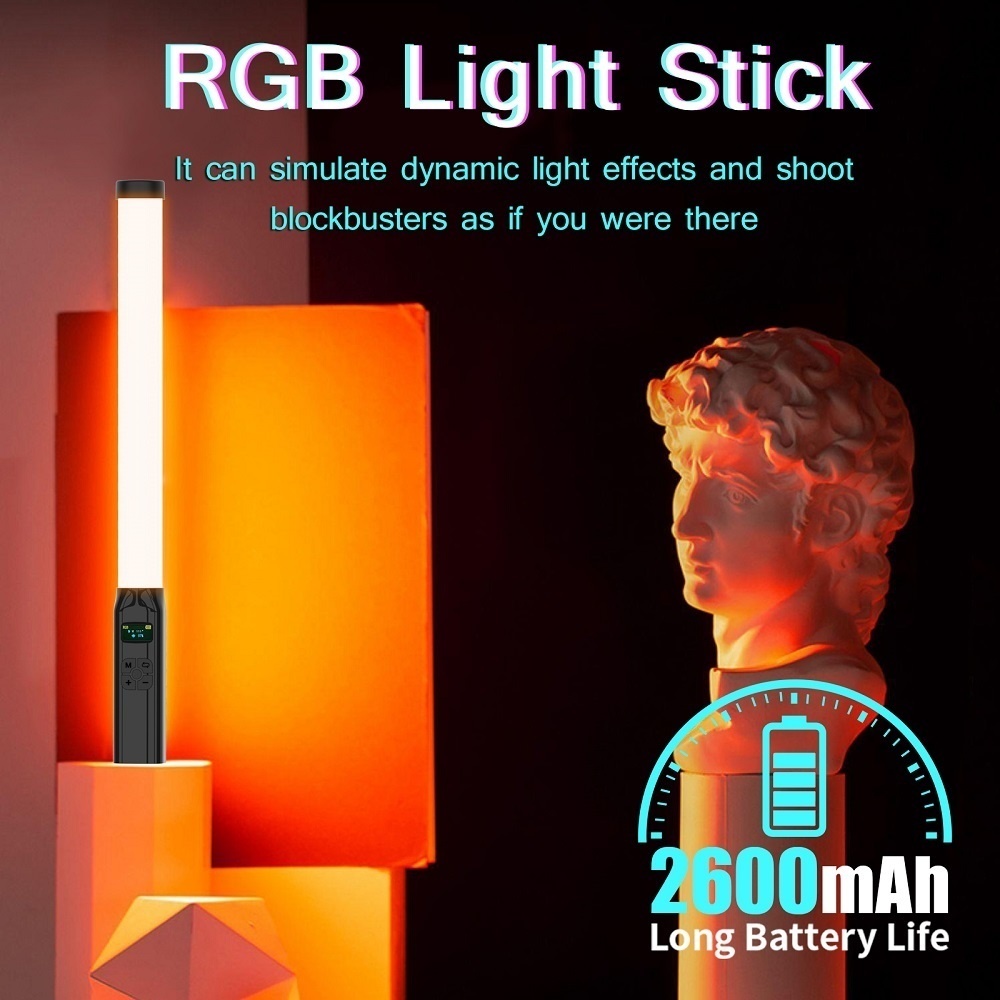 50CM RGB Stick Light Wand Ligh - Photography Lighting Types review and price