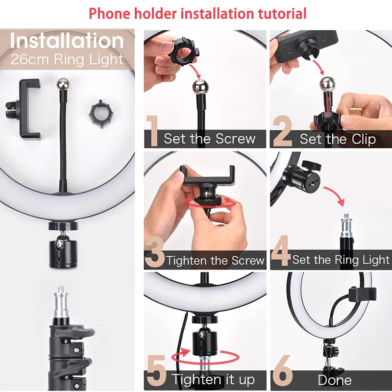 Video Light 16/26/33cm Selfie  - Photography Lighting Tool review and price