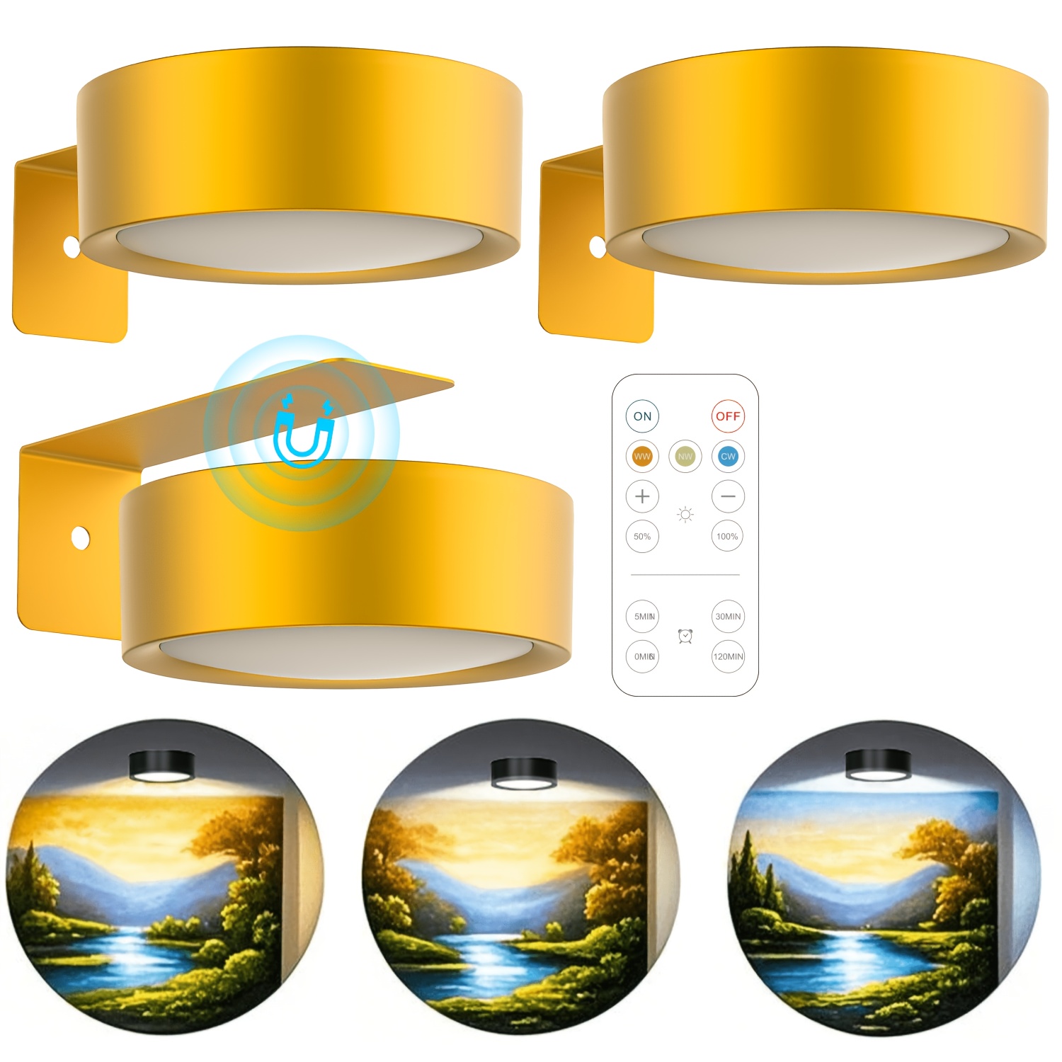 Magnetic LED Wall Light Night  - Photography Lighting Wall review and price