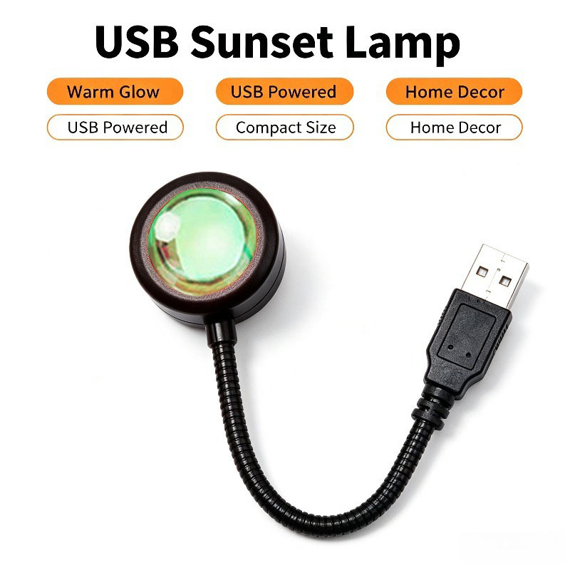 USB Sunset Lamp, Aesthetic Pro - Photography Lighting Mood review and price