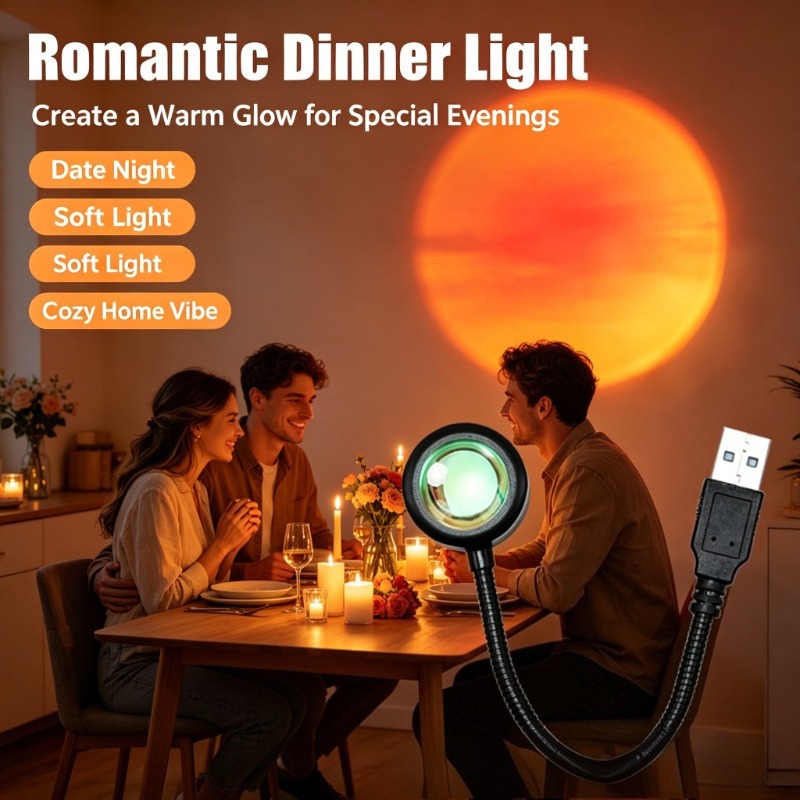 USB Sunset Lamp, Aesthetic Pro - Photography Lighting Mood review and price