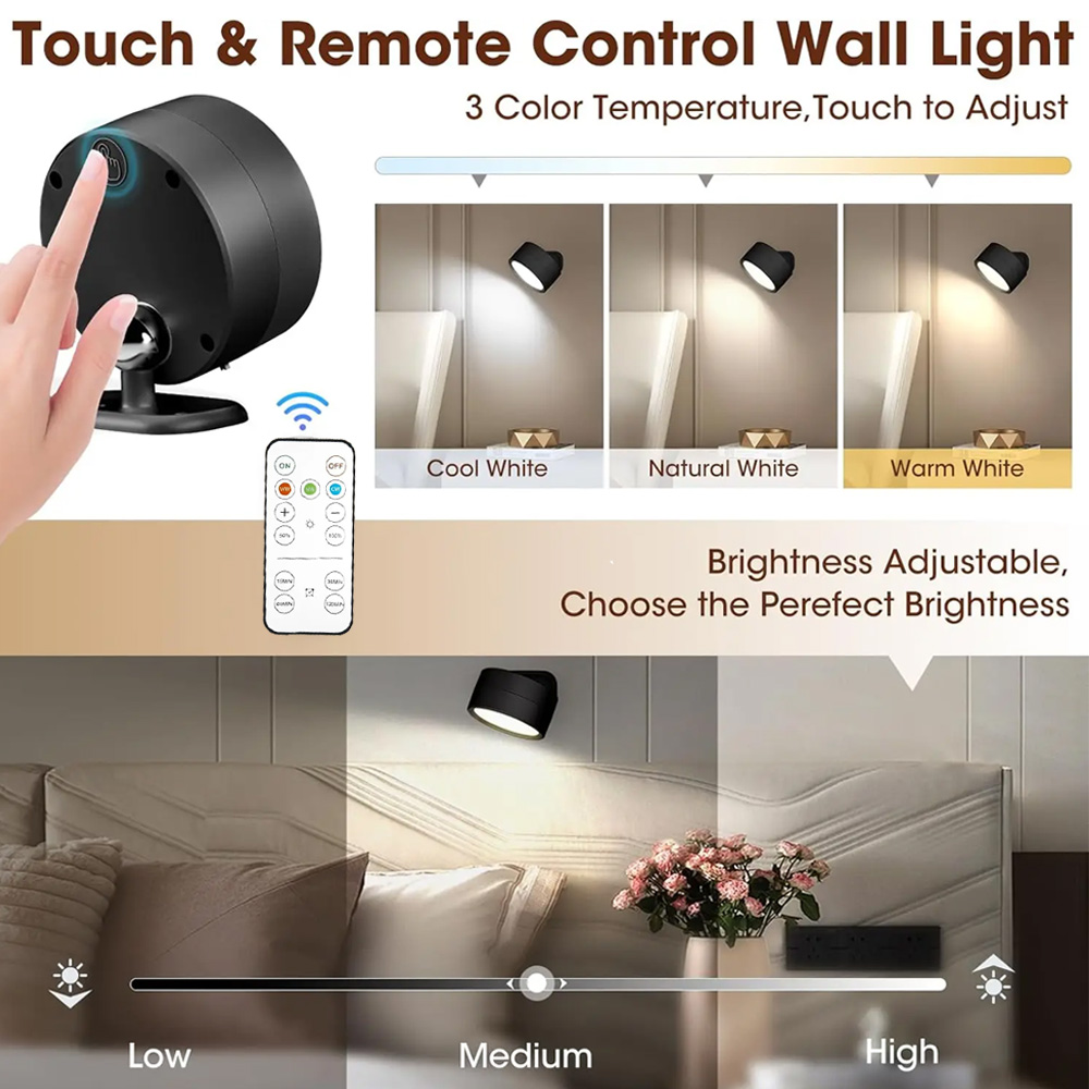 Magnetic LED Wall Light Night  - Photography Lighting Wall review and price