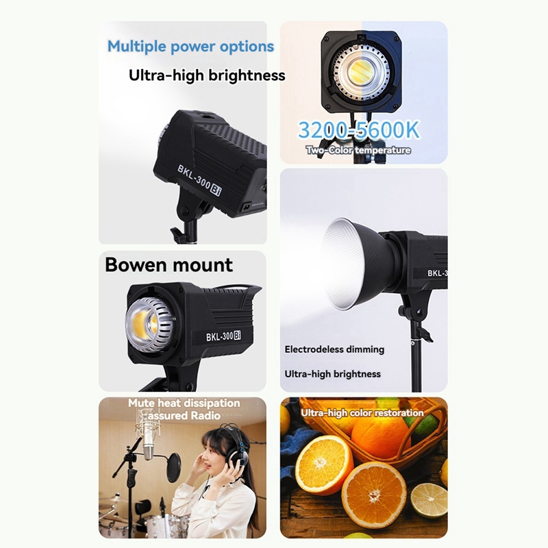 300W Bi LED Video Light, Conti - Photography Lighting System review and price