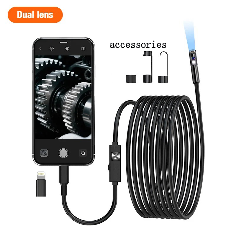 Single/Dual Lens Endoscope Cam - Photography Lighting Effects review and price