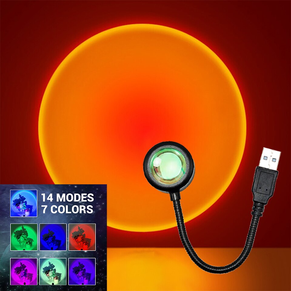 ZK40 LED Sunset Lamp Nightligh - Photography Lighting Mood review and price