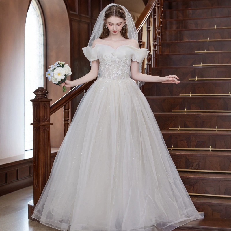 One Shoulder Light Wedding Dre - Photography Natural Lighting Basics review and price