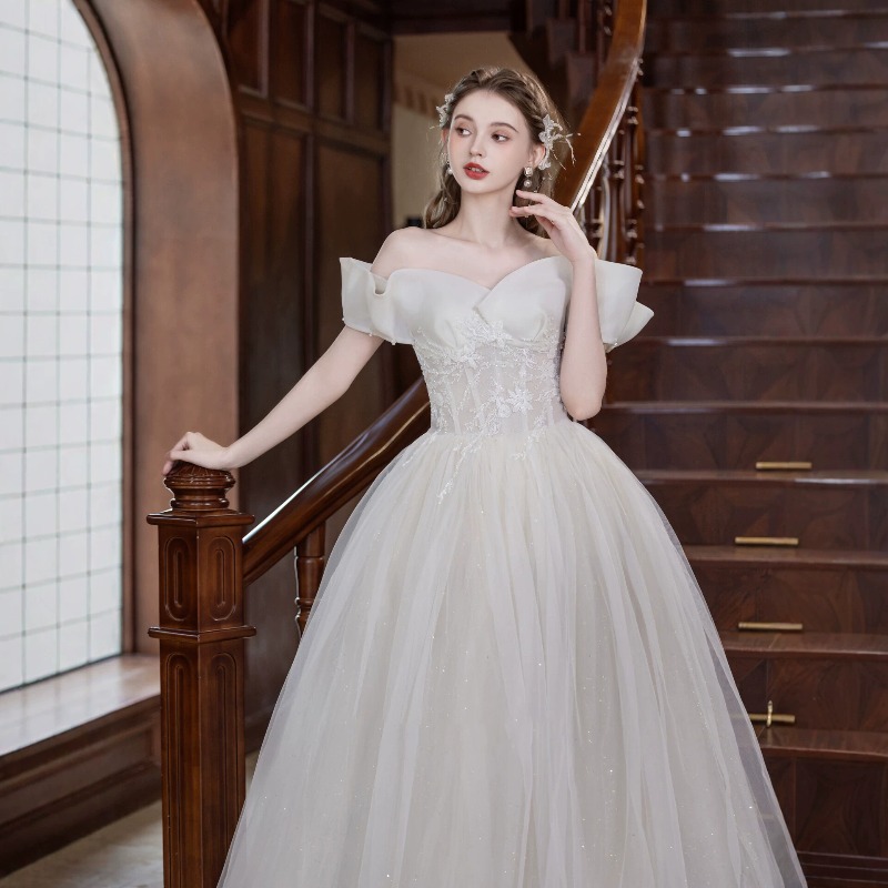 One Shoulder Light Wedding Dre - Photography Natural Lighting Basics review and price