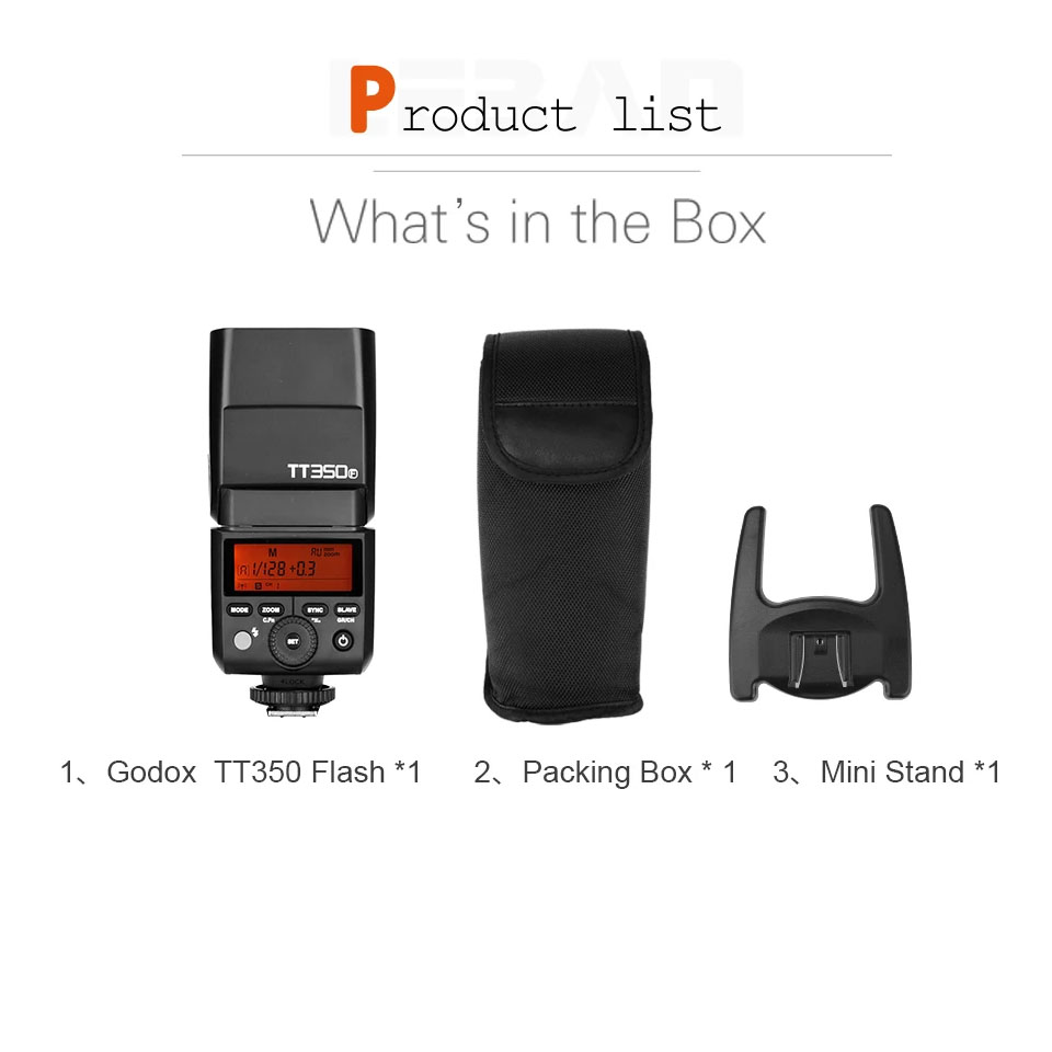 Godox TT350 C/N/S/F/O Mini TTL - Godox Speedlite Flash review and price