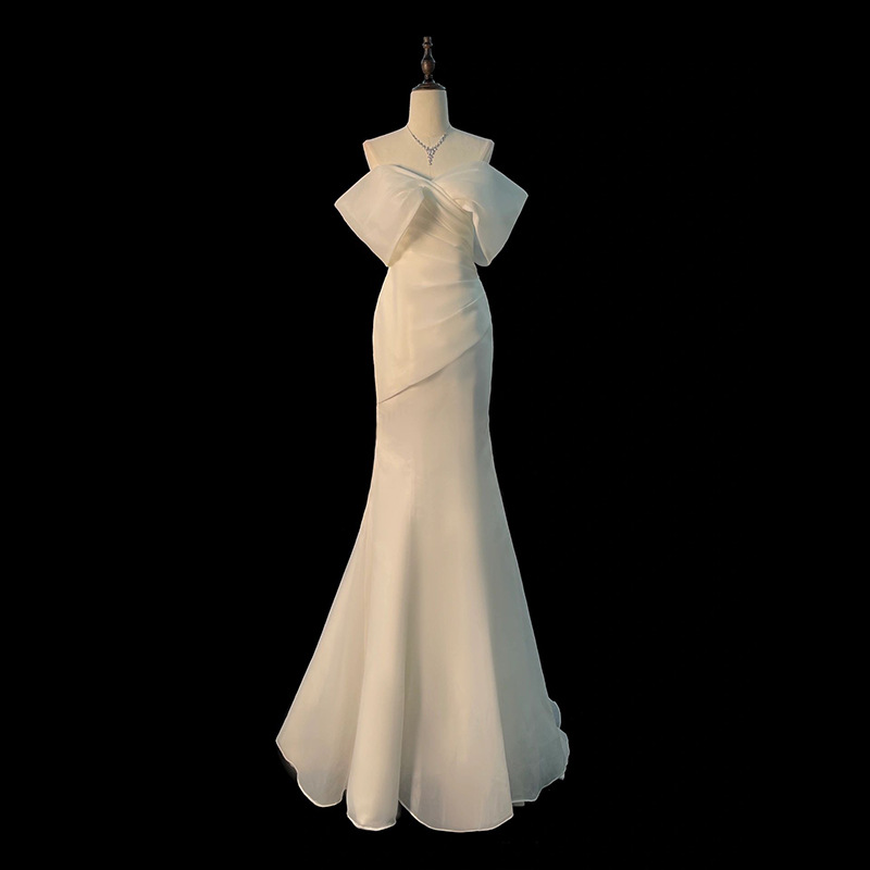 One Shoulder Satin Light Weddi - Photography Natural Lighting Basics review and price